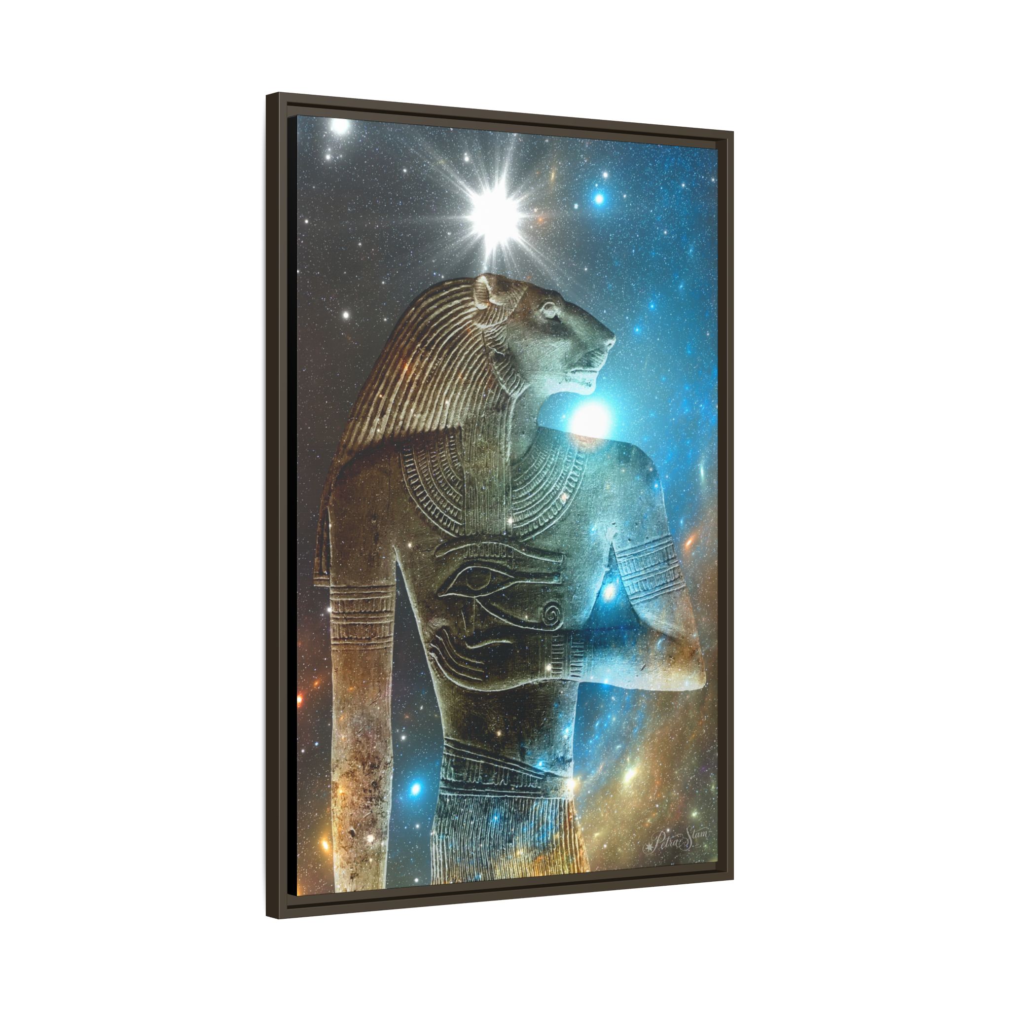 Abydos Leeuw-man canvas, mat, met lijst - Afbeelding 22