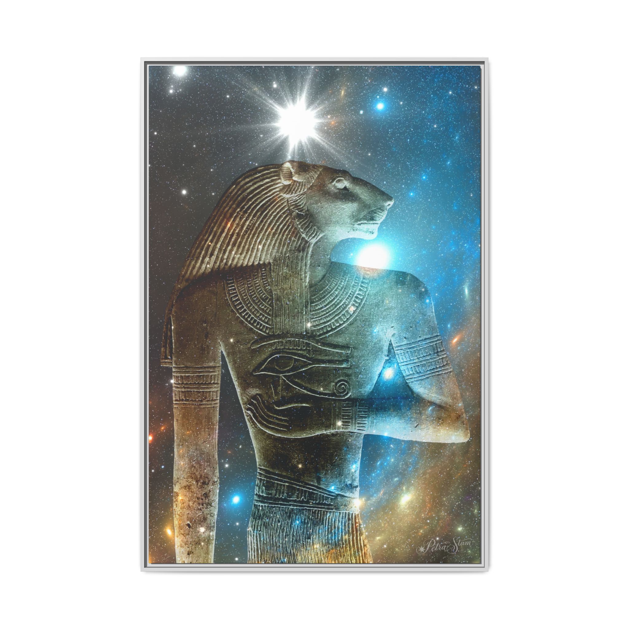 Abydos Leeuw-man canvas, mat, met lijst - Afbeelding 69