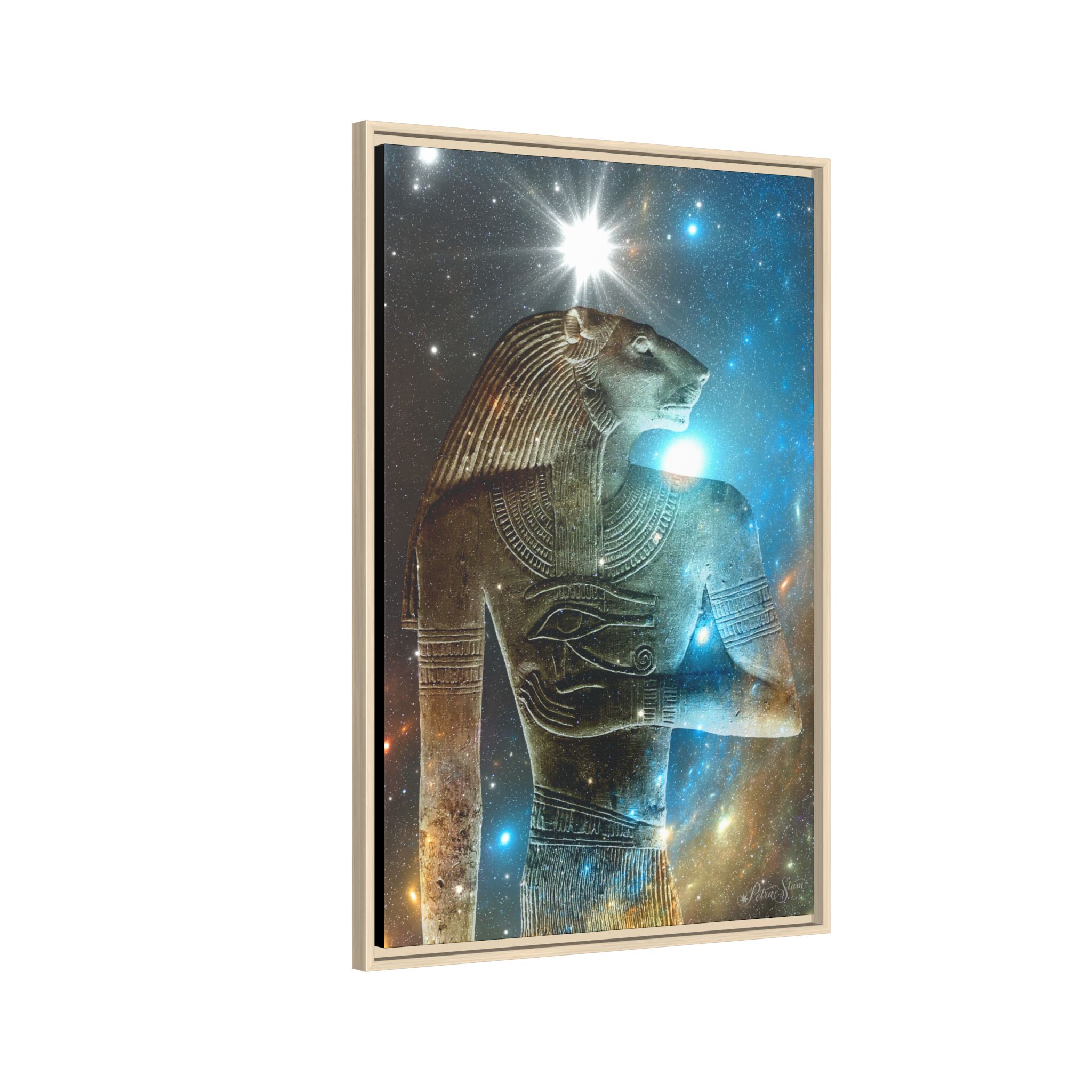 Abydos Leeuw-man canvas, mat, met lijst - Afbeelding 86