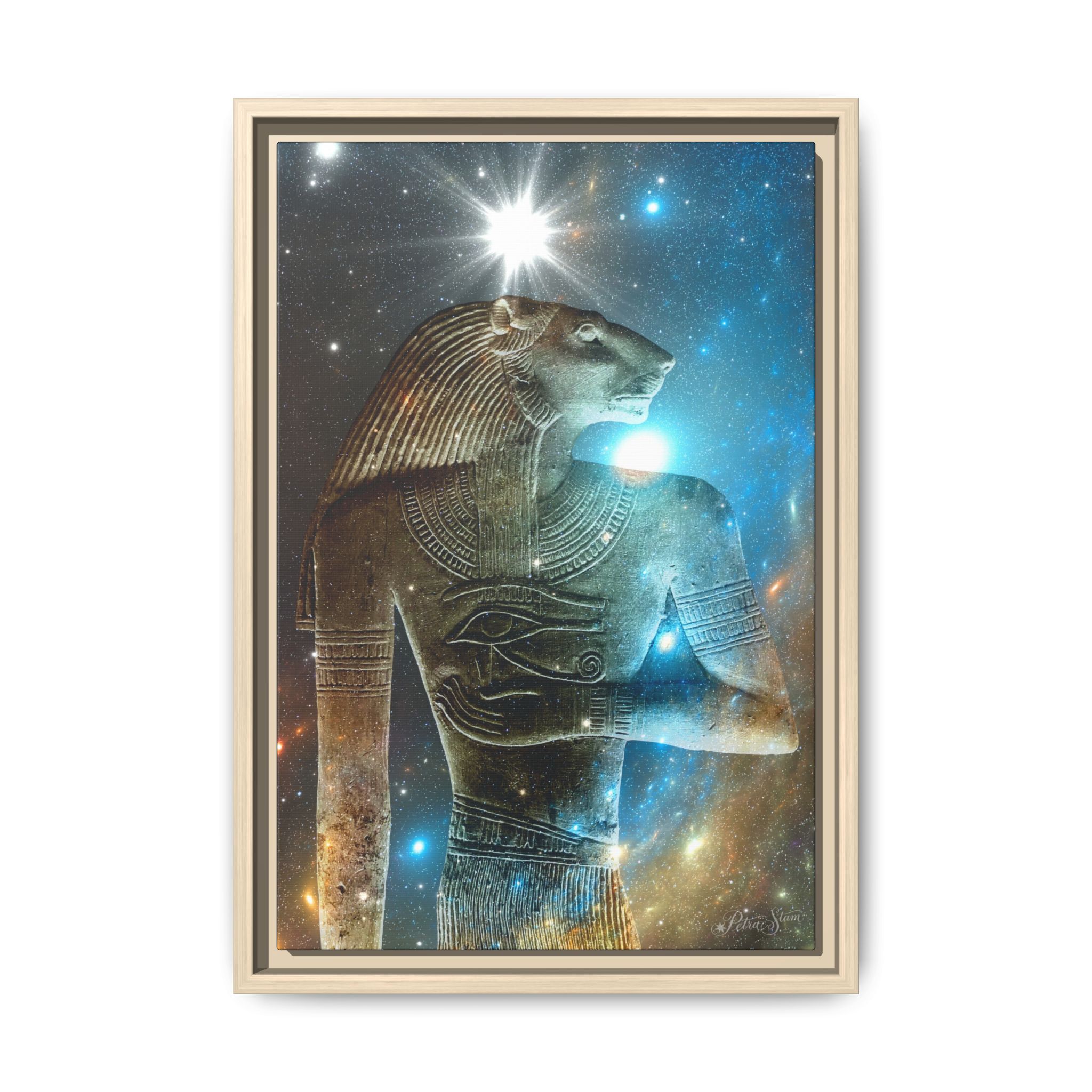 Abydos Leeuw-man canvas, mat, met lijst - Afbeelding 73