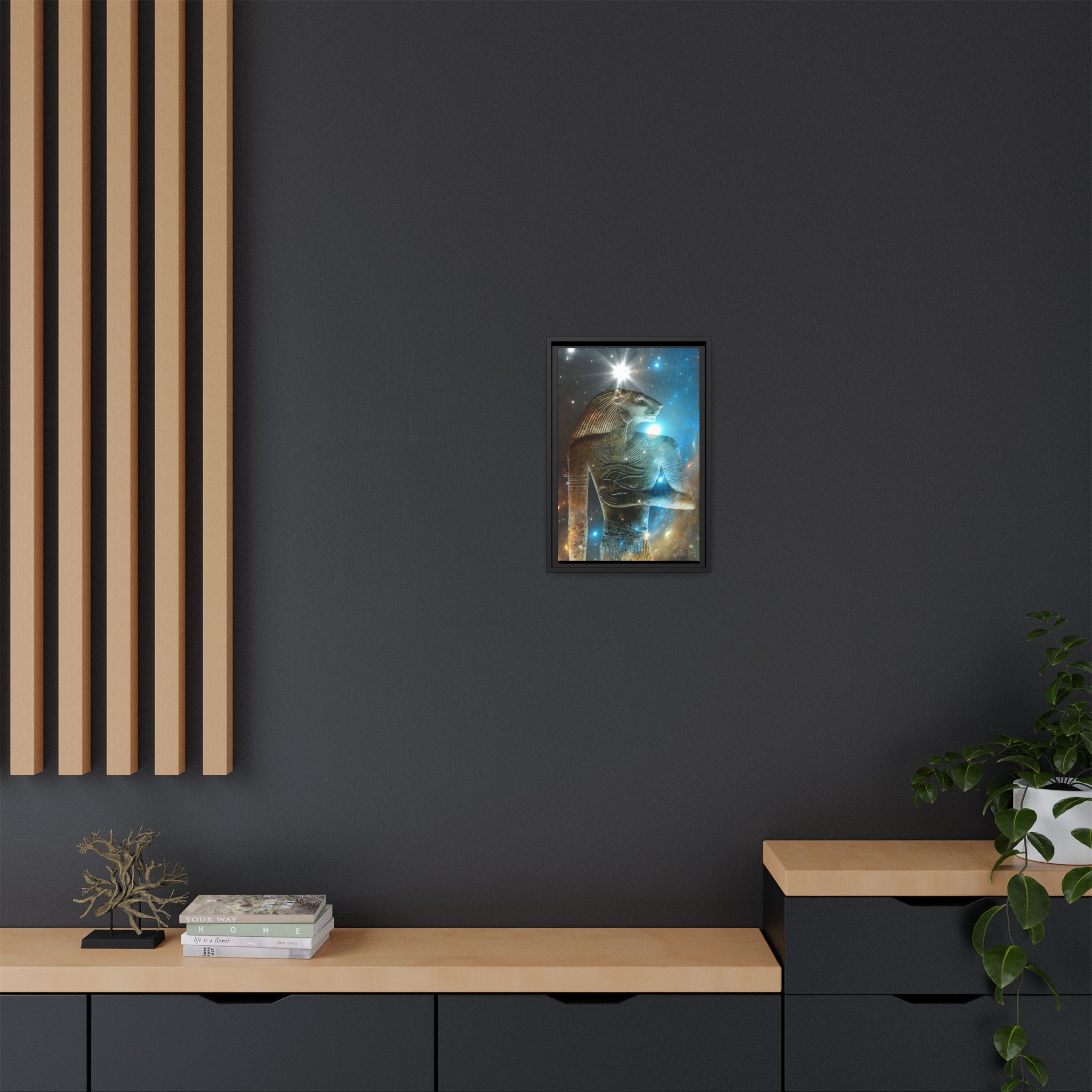 Abydos Leeuw-man canvas, mat, met lijst - Afbeelding 40