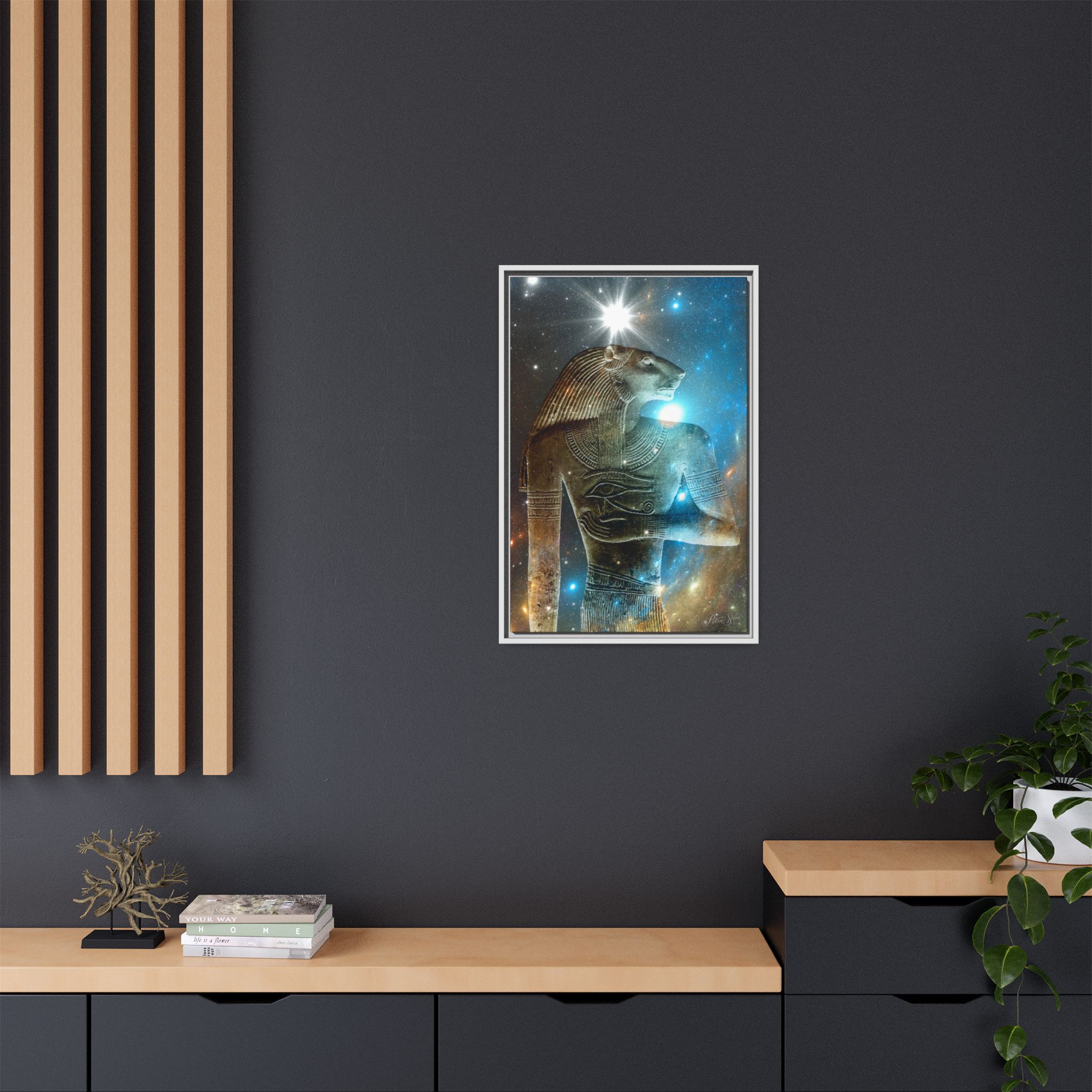 Abydos Leeuw-man canvas, mat, met lijst - Afbeelding 20