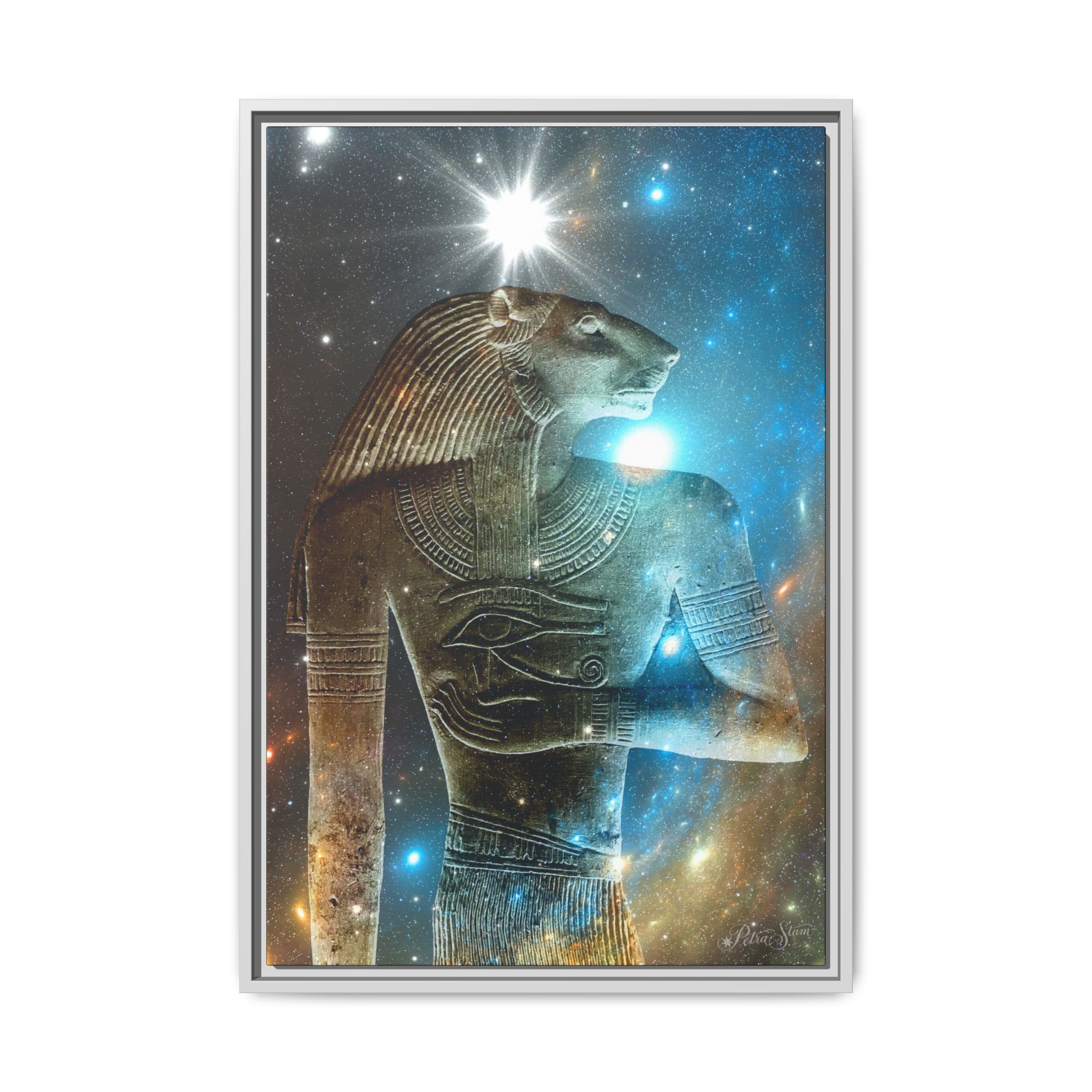 Abydos Leeuw-man canvas, mat, met lijst - Afbeelding 17