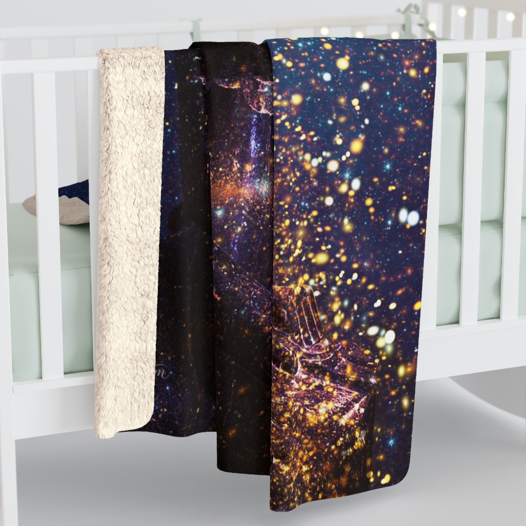 Kosmische Sekhmet - Egyptische Leeuwgodin sherpa (fleece deken) - Afbeelding 8